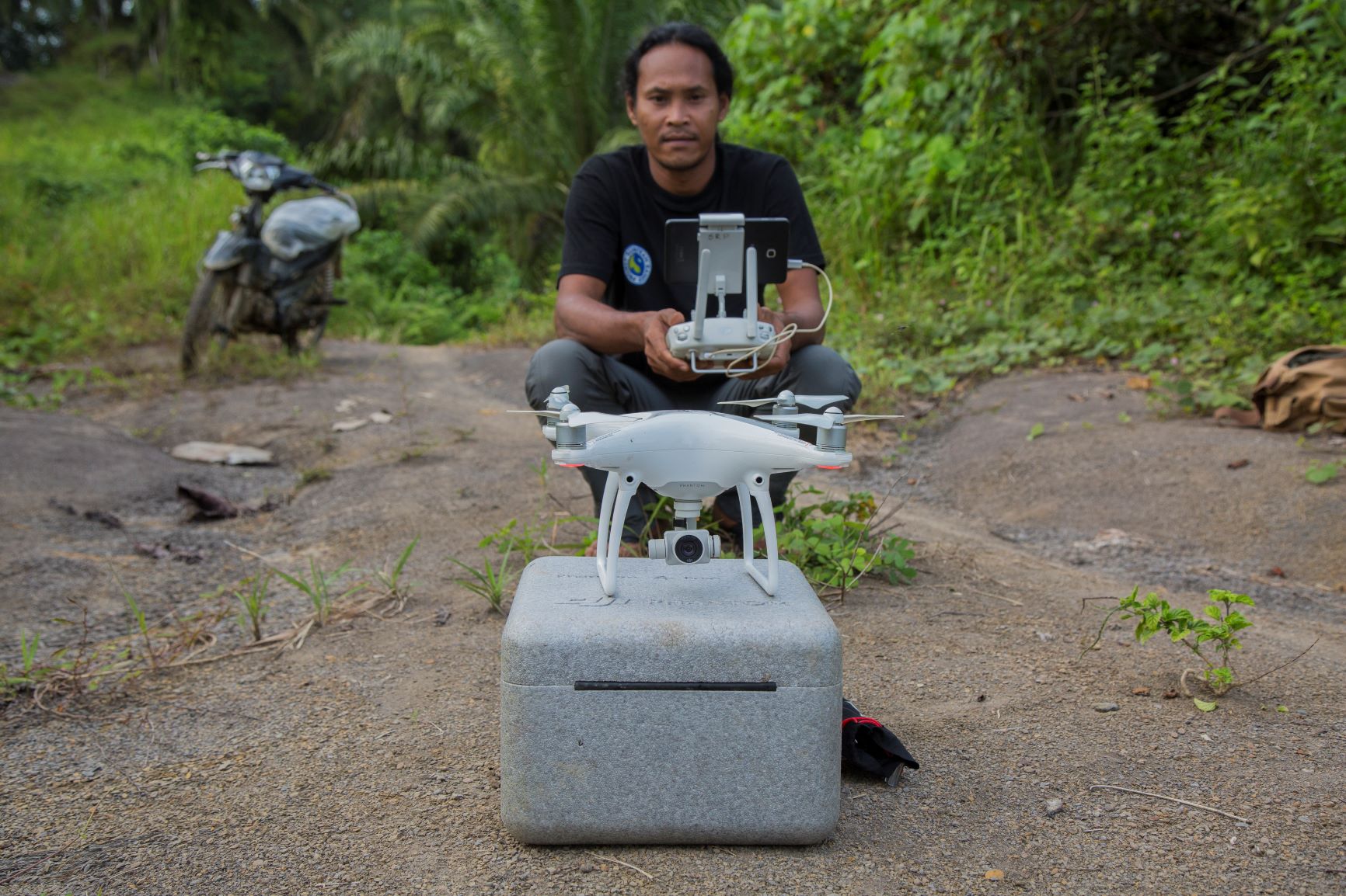 Agus with drone